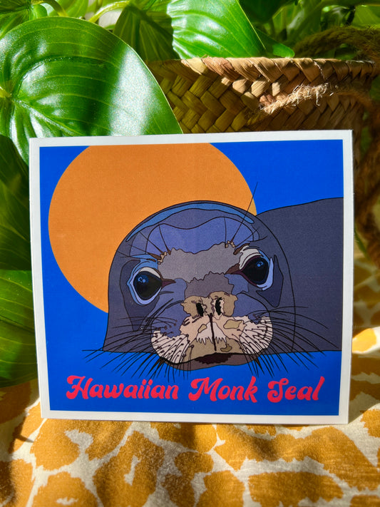 Hawaiian Monk Seal Sticker